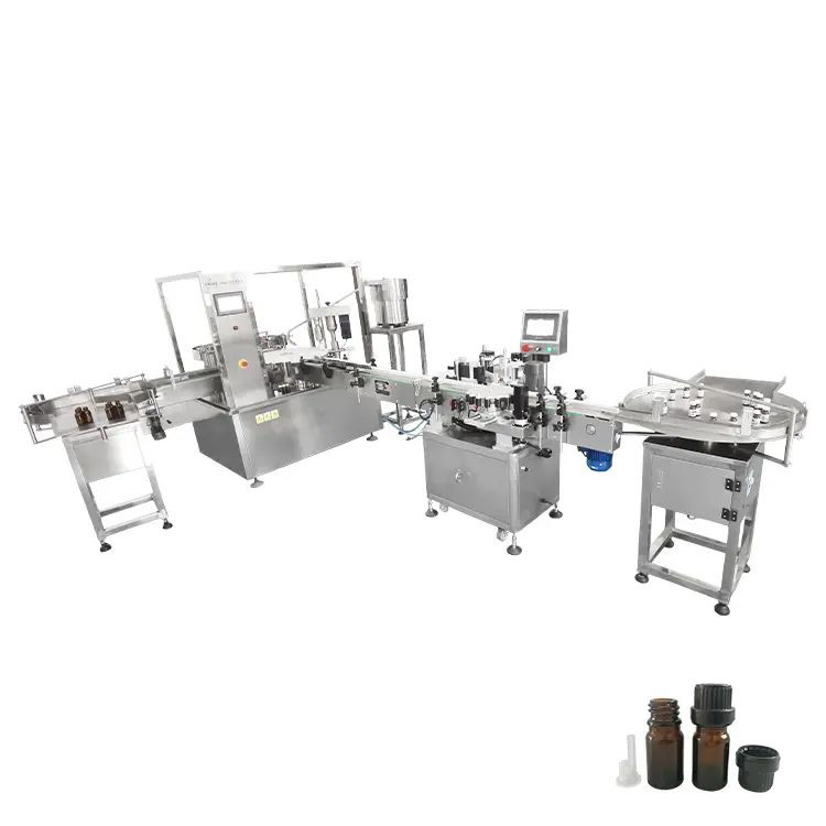 Essentialoilfillingmachineline2 Filling Machine Manufacturer Essential oil filling machine line