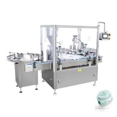 Cream Jar Filling Capping Machine Line
