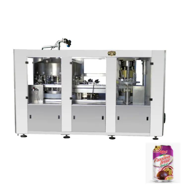 automatic fruit juice filling seaming machine